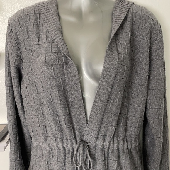 Hooded Open Sweater Jacket - Picture 4 of 9